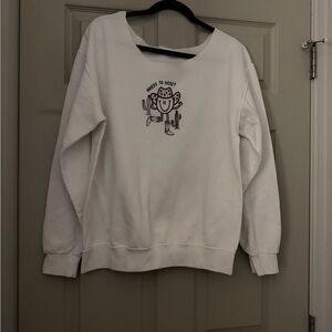 White cowgirl sweatshirt